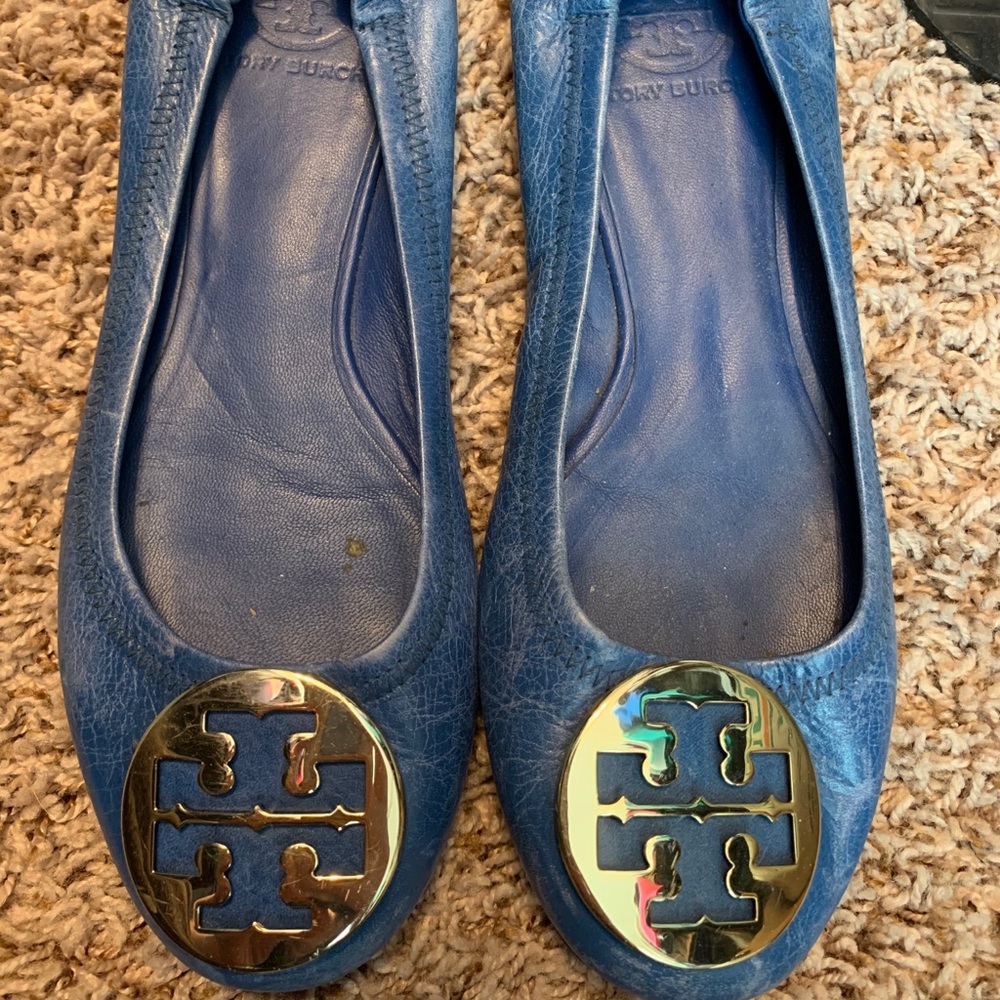 Blue Tory Burch Miller Flats